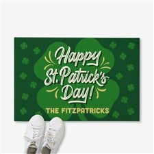St. Patricks Day Personalized Doormat- 18x27 - 33535