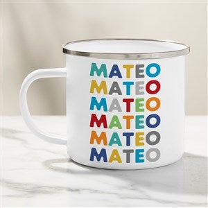 Vibrant Name Personalized Kids Enamel Mug-Large - 33540-L