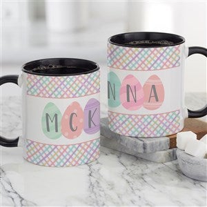 Easter Eggs Personalized Coffee Mug 11 oz.- Black - 33553-B