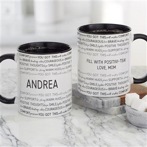Words of Encouragement Personalized Coffee Mug 11oz Black - 33556-B