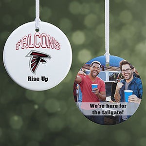 NFL Atlanta Falcons Personalized Photo Ornament - 2 Sided Glossy - 33578-2S