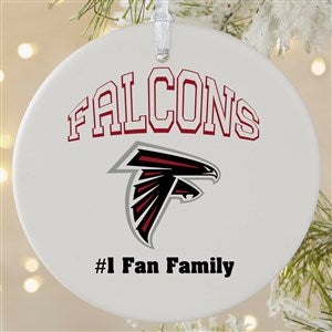 NFL Atlanta Falcons Personalized Ornament - 1 Sided Matte - 33578-1L