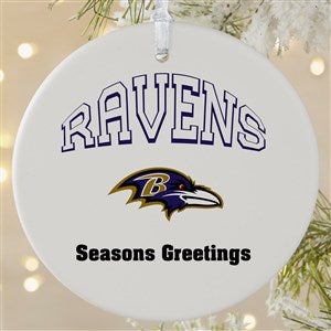 NFL Baltimore Ravens Personalized Ornament - 1 Sided Matte - 33579-1L