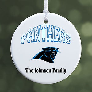NFL Carolina Panthers Personalized Ornament - 1 Sided Glossy - 33581-1S