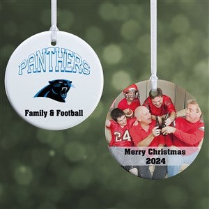 NFL Carolina Panthers Personalized Photo Ornament - 2 Sided Glossy - 33581-2S