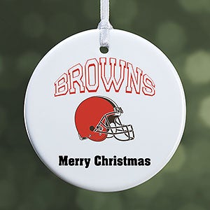 NFL Cleveland Browns Personalized Ornament - 1 Sided Glossy - 33584-1S