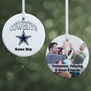 NFL Dallas Cowboys Personalized Photo Ornament - 2 Sided Glossy - 33585-2S