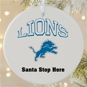 NFL Detroit Lions Personalized Ornament - 1 Sided Matte - 33587-1L