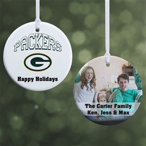 NFL Green Bay Packers Personalized Photo Ornament - 2 Sided Glossy - 33588-2S