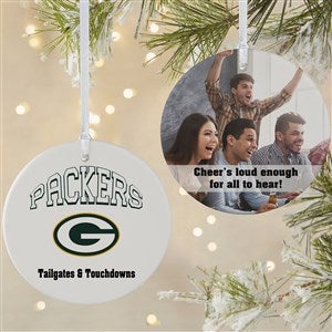 NFL Green Bay Packers Personalized Photo Ornament - 2 Sided Matte - 33588-2L