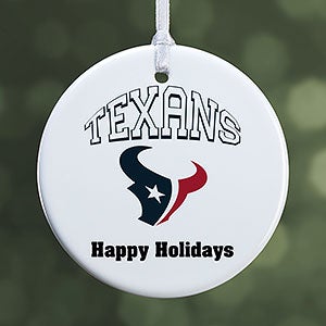 NFL Houston Texans Personalized Ornament - 1 Sided Glossy - 33589-1S