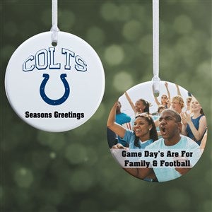 NFL Indianapolis Colts Personalized Photo Ornament - 2 Sided Glossy - 33590-2S