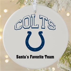 NFL Indianapolis Colts Personalized Ornament - 1 Sided Matte - 33590-1L
