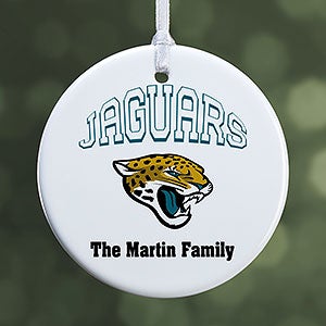 NFL Jacksonville Jaguars Personalized Ornament - 1 Sided Glossy - 33591-1S