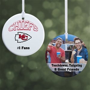 NFL Kansas City Chiefs Personalized Photo Ornament - 2 Sided Glossy - 33592-2S