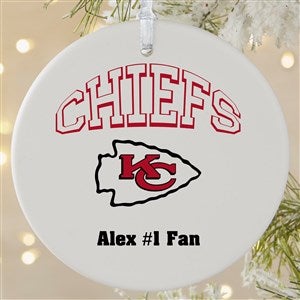 NFL Kansas City Chiefs Personalized Ornament - 1 Sided Matte - 33592-1L