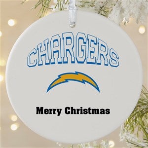NFL Los Angeles Chargers Personalized Ornament - 1 Sided Matte - 33593-1L