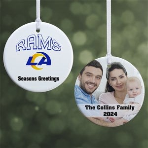 NFL Los Angeles Rams Personalized Photo Ornament - 2 Sided Glossy - 33594-2S
