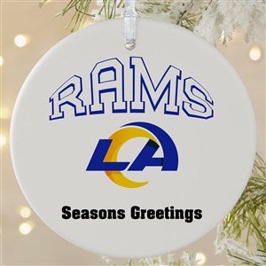 NFL Los Angeles Rams Personalized Ornament - 1 Sided Matte - 33594-1L