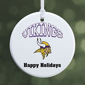 NFL Minnesota Vikings Personalized Ornament - 1 Sided Glossy - 33596-1S