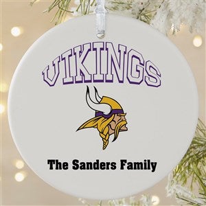NFL Minnesota Vikings Personalized Ornament - 1 Sided Matte - 33596-1L