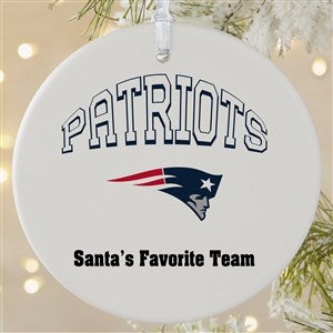 NFL New England Patriots Personalized Ornament - 1 Sided Matte - 33597-1L