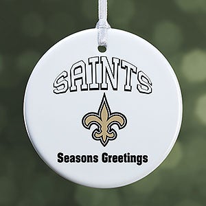 NFL New Orleans Saints Personalized Ornament - 1 Sided Glossy - 33598-1S
