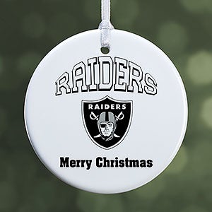 NFL Las Vegas Raiders Personalized Ornament - 1 Sided Glossy - 33601-1S