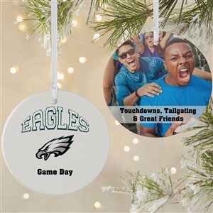 NFL Philadelphia Eagles Personalized Photo Ornament - 2 Sided Matte - 33602-2L