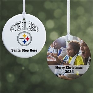 NFL Pittsburgh Steelers Personalized Photo Ornament - 2 Sided Glossy - 33603-2S