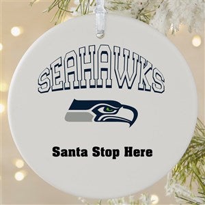 NFL Seattle Seahawks Personalized Ornament - 1 Sided Matte - 33605-1L