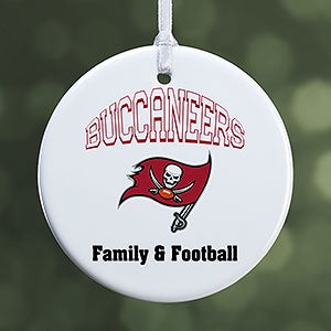 NFL Tampa Bay Buccaneers Personalized Ornament - 1 Sided Glossy - 33606-1S