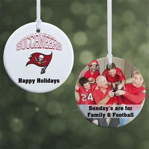NFL Tampa Bay Buccaneers Personalized Photo Ornament - 2 Sided Glossy - 33606-2S