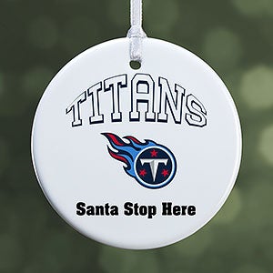NFL Tennessee Titans Personalized Ornament - 1 Sided Glossy - 33607-1S