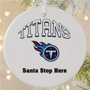 NFL Tennessee Titans Personalized Ornament - 1 Sided Matte - 33607-1L