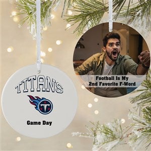NFL Tennessee Titans Personalized Photo Ornament - 2 Sided Matte - 33607-2L