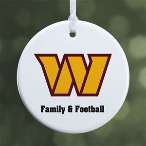 NFL Washington Football Team Personalized Ornament - 1 Sided Glossy - 33608-1S