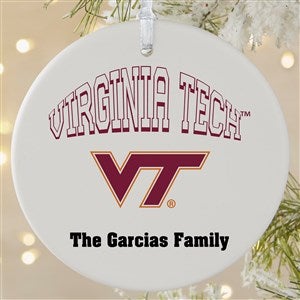 NCAA Virginia Tech Hokies Personalized Ornament - 1 Sided Matte - 33609-1L