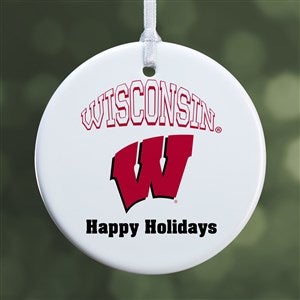 NCAA Wisconsin Badgers Personalized Ornament - 1 Sided Glossy - 33610-1S