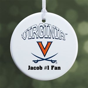 NCAA Virginia Cavaliers Personalized Ornament - 1 Sided Glossy - 33611-1S