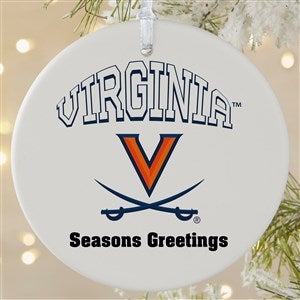 NCAA Virginia Cavaliers Personalized Ornament - 1 Sided Matte - 33611-1L