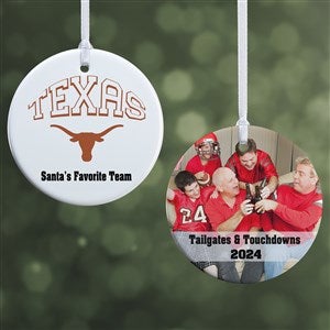 NCAA Texas Longhorns Personalized Photo Ornament - 2 Sided Glossy - 33613-2S