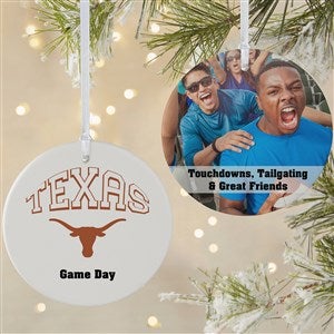 NCAA Texas Longhorns Personalized Photo Ornament - 2 Sided Matte - 33613-2L