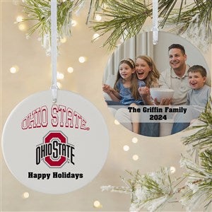 NCAA Ohio State Buckeyes Personalized Photo Ornament - 2 Sided Matte - 33615-2L
