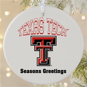 NCAA Texas Tech Red Raiders Personalized Ornament - 1 Sided Matte - 33617-1L