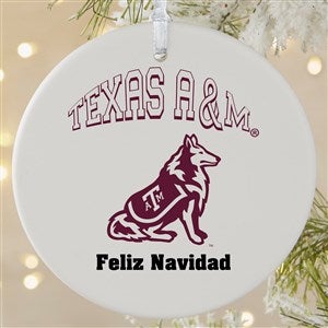 NCAA Texas A&M Aggies Personalized Ornament - 1 Sided Matte - 33618-1L