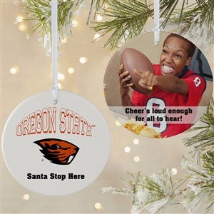 NCAA Oregon State Beavers Personalized Photo Ornament  - 2 Sided Matte - 33619-2L