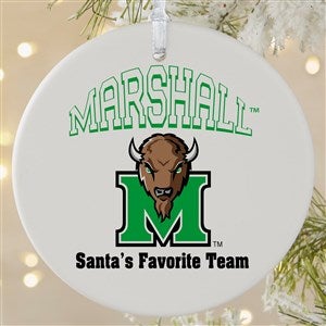 NCAA Marshall Thundering Herd Personalized Ornament - 1 Sided Matte - 33622-1L