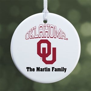 NCAA Oklahoma Sooners Personalized Ornament - 1 Sided Glossy - 33623-1S
