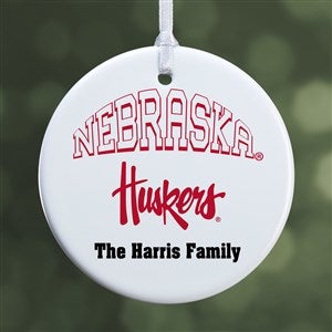NCAA Nebraska Cornhuskers Personalized Ornament - 1 Sided Glossy - 33635-1S
